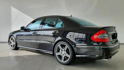 MERCEDES E-CLASS W211 REAR SPOILER HOOD GLOSS BLACK AMG LOOK ABS