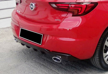OPEL ASTRA K 2015-2018 REAR DIFFUSER ABS BLACK OPC UNDER BUMPER 1+1