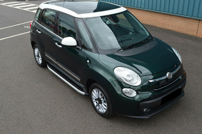 PEDANE LATERALI PER FIAT 500L 2012 IN POI SOTTO PORTA ANTISCIVOLO