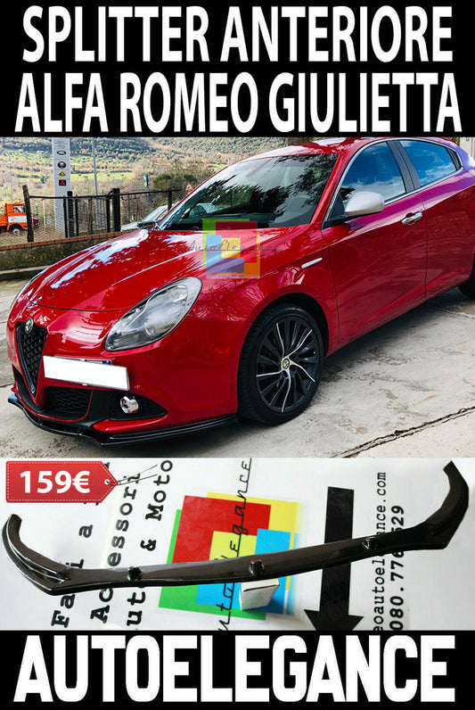 ALFA ROMEO GIULIETTA LIP SPOILER SOTTO PARAURTI ANTERIORE ABS / PLASTIC NERO AUTOELEGANCERICAMBI