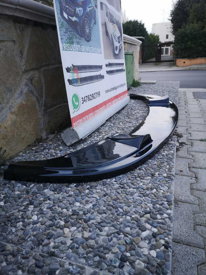 🔝FRONT SPLITTER SUITABLE FOR BMW 5 SERIES E60 E61 M TECH ABS BLACK BLADE🔝