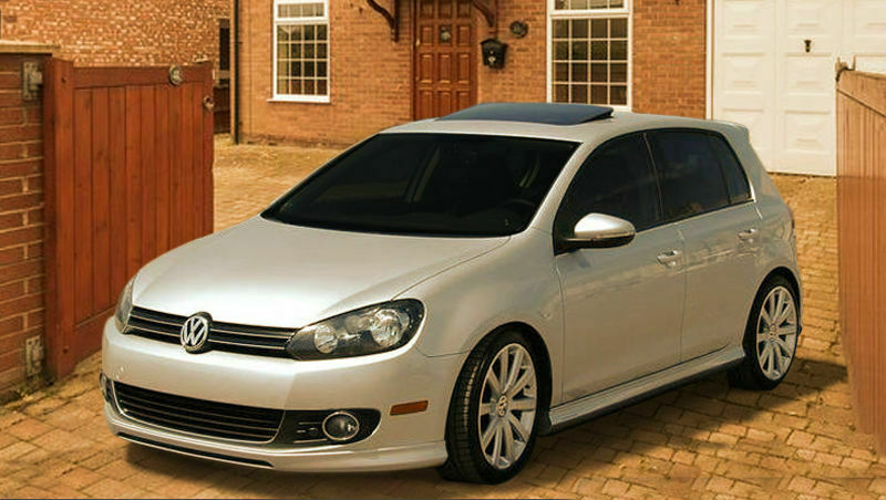 VW GOLF 6 VI 2008-2012 SPOILER SOTTO PARAURTI ANTERIORE GTI IN ABS
