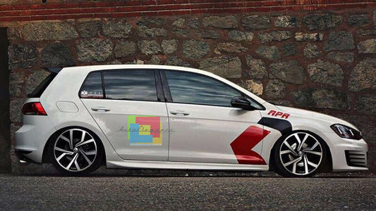 SIDE SKIRTS UNDER DOOR VW GOLF 7 VII 2012-2019 RLINE DESIGN IN ABS