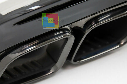 MERCEDES C A205 C205 2014-2019 REAR DIFFUSER ABS STEEL MUFFLERS AMG BLACK
