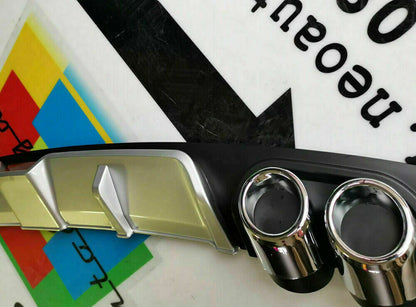 SEAT LEON 1P 2005-2011 REAR DIFFUSER UNDER BUMPER FOUR TIP ABS