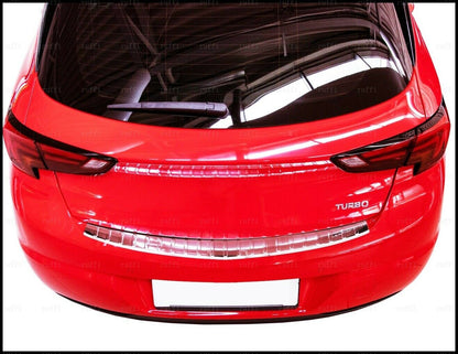 REAR HOOD PROTECTION FOR OPEL ASTRA K 2015+ STAINLESS STEEL CHROME MOULDING