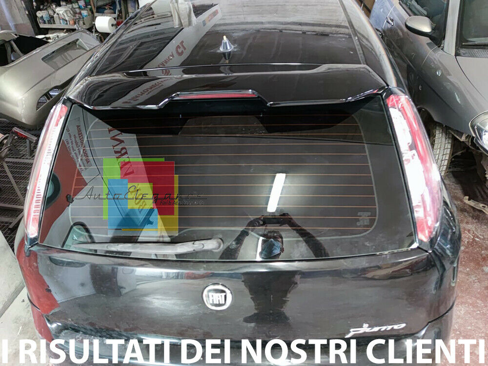 FIAT GRANDE PUNTO / PUNTO EVO SPOILER SUL TETTO SPORTIVO NERO LUCIDO 0