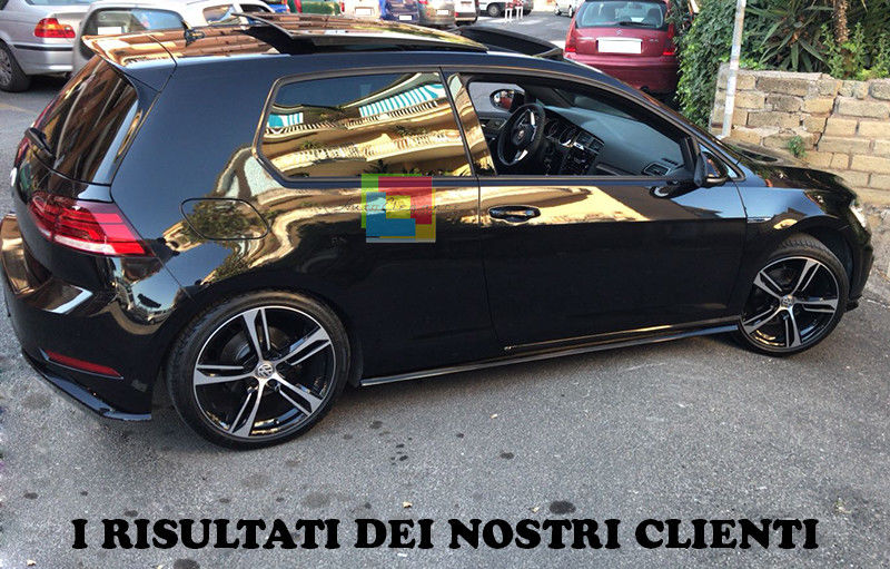 VW GOLF 7 VII 2012-2019 SIDE SKIRTS UNDER DOOR ABS LOOK R RLINE