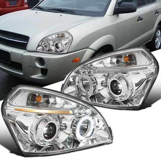 HYUNDAI TUCSON 2004-2009 FARI ANTERIORI ANGEL EYES LENTICOLARI H1 / H1