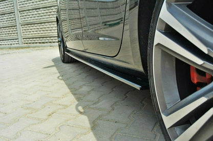 SPLITTER SOTTO MINIGONNE LATERALI SEAT LEON 5F MK3 2012-2019 ABS NERO LUCIDO
