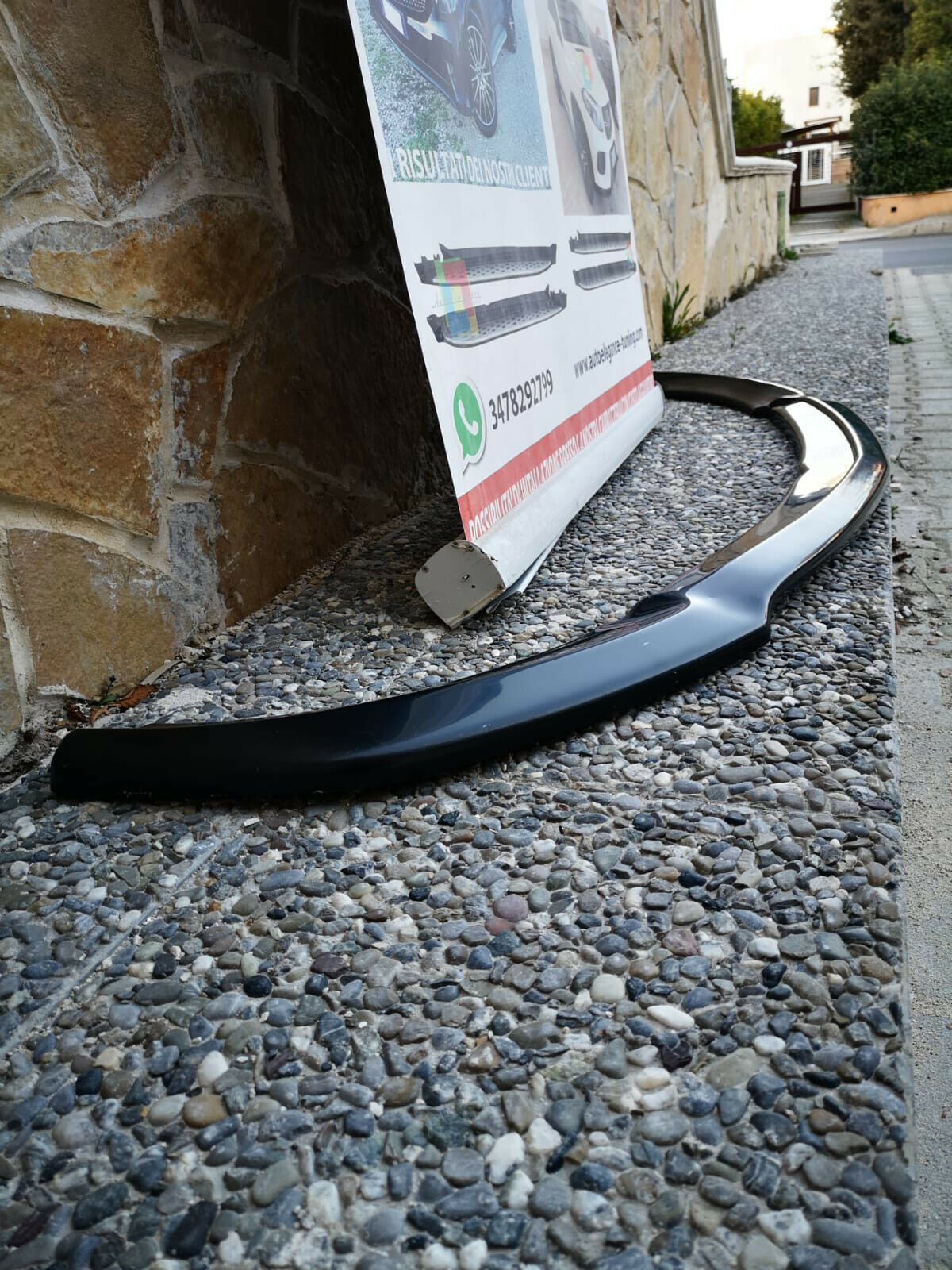 UNDER FRONT BUMPER MERCEDES E CLASS C238 AMG SPLITTER ABS BLACK LUIDO
