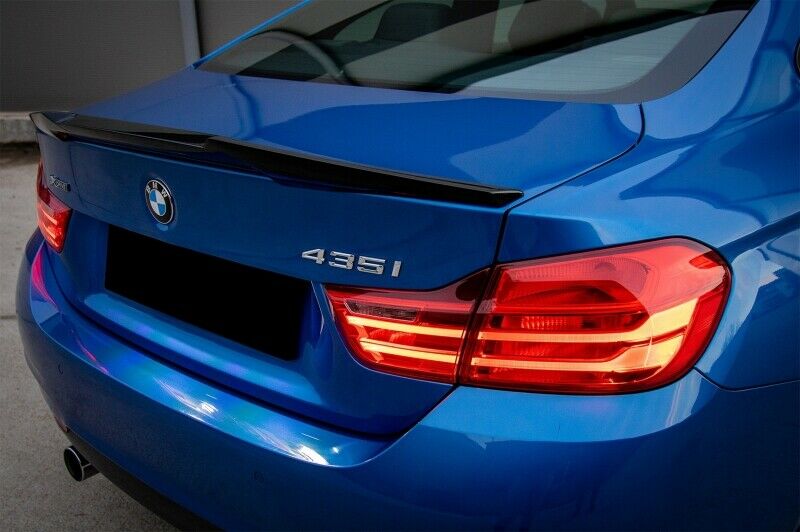 BMW SERIE 4 F32 2013+ SPOILER POSTERIORE SUL COFANO ABS LOOK M4 NERO LUCIDO AUTOELEGANCERICAMBI