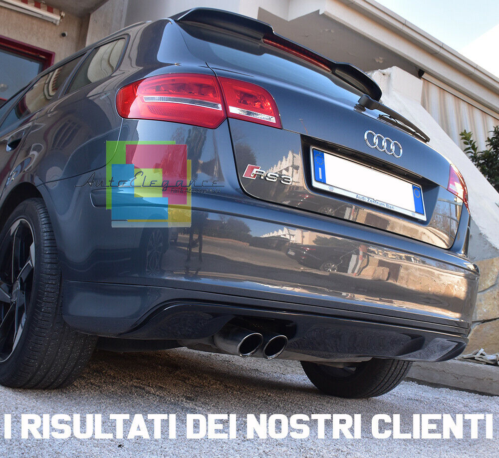 AUDI A3 8P SPORTBACK 5 PORTE 05-08 DIFFUSORE POSTERIORE S3 SOTTO PARAURTI 0263 AUTOELEGANCERICAMBI