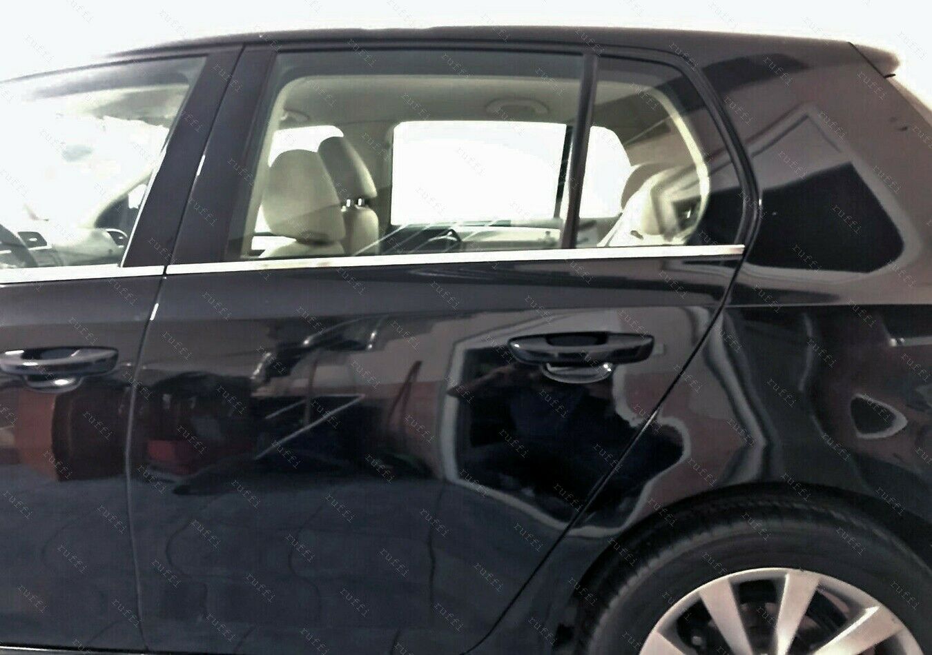 CORNICE FINESTRINI CROMATA VW GOLF 6 VI MODANATURE ADESIVE 3M ACCIAIO 4PZ AUTOELEGANCERICAMBI