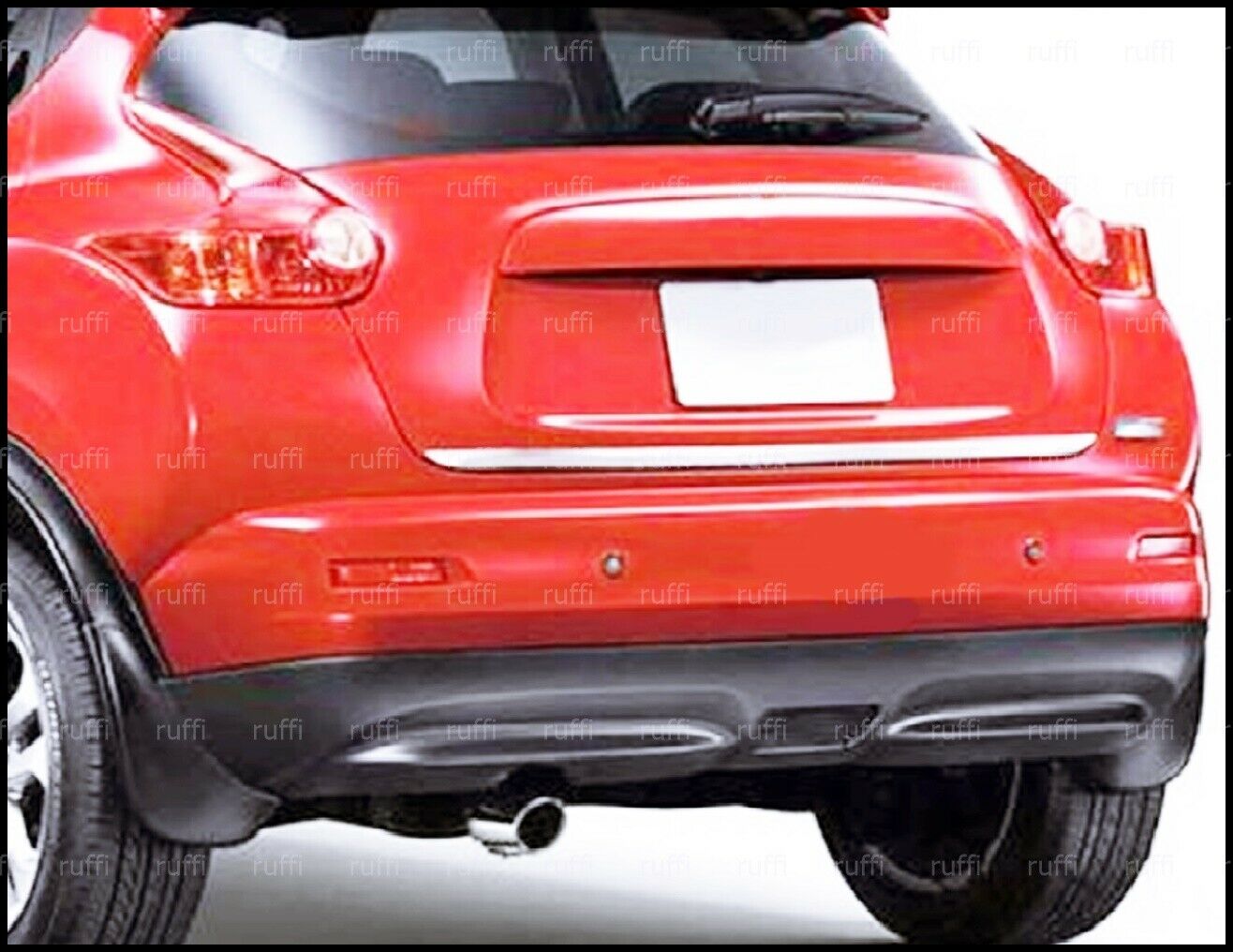 NISSAN JUKE 2010-2017 SET MODANATURE POSTERIORI ACCIAIO INOX CROMATO