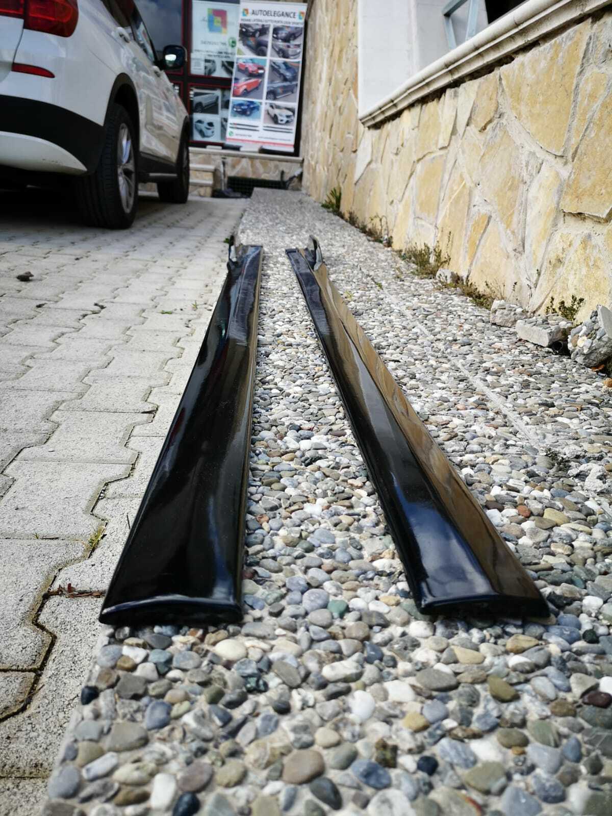 LAME SEAT LEON KL 2019+ SPLITTER SOTTO MINIGONNE LATERALI ABS NERO LUCIDO 0036