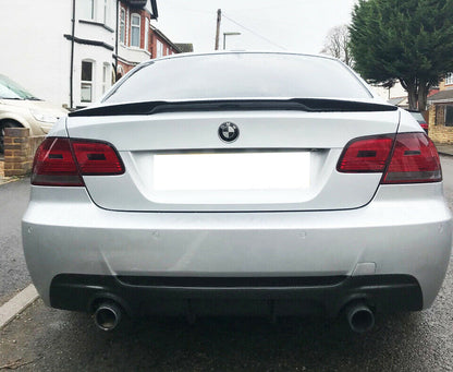 REAR BONNET SPOILER BMW 3 SERIES E92 E93 M3 ABS GLOSS BLACK 0177