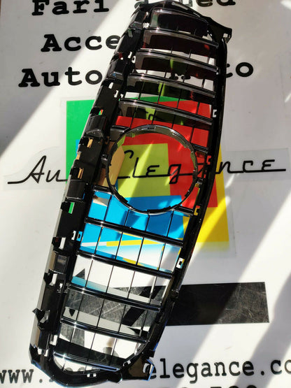 MERCEDES CLA W117 C117 2013-2018 GRIGLIA ANTERIORE AMG PROFILI NERI 0164