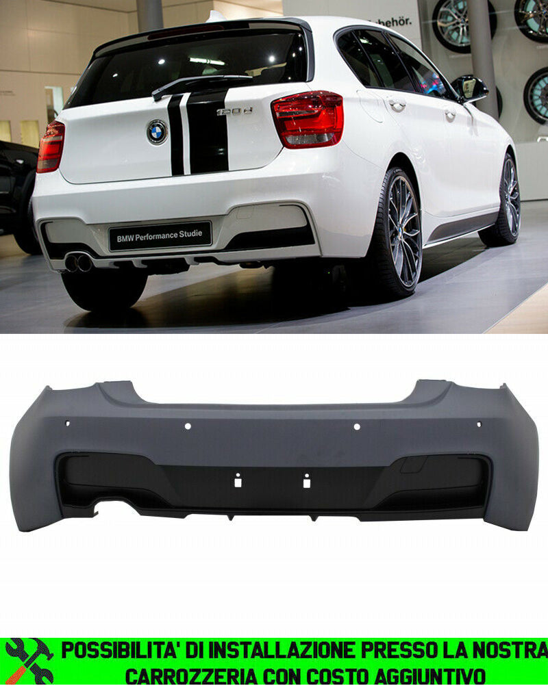 BMW SERIE 1 F20 F21 2011-2015 PARAURTI POSTERIORE COMPLETO LOOK M PERFORMANCE AUTOELEGANCERICAMBI