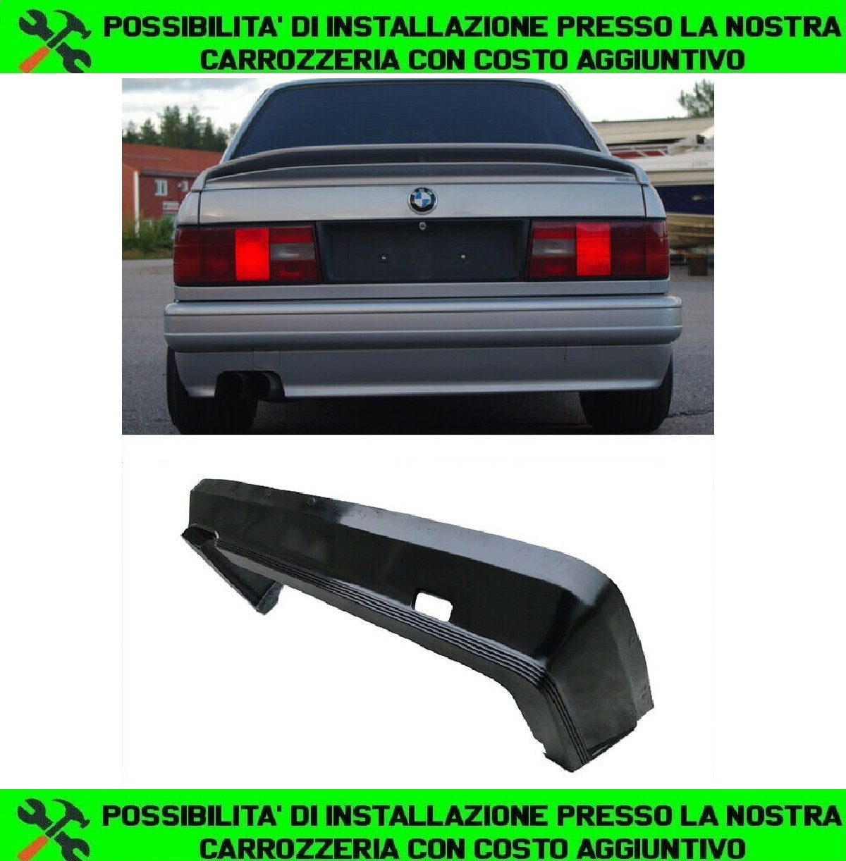 PARAURTI POSTERIORE M3 SUPER LOOK PER BMW SERIE 3 E30 TUNING