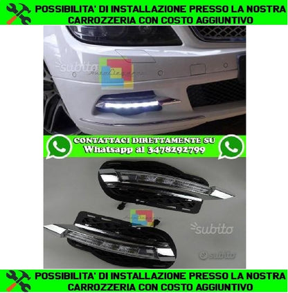 GRIGLIE DIURNE LED MERCEDES CLASSE C W204 2007-2011