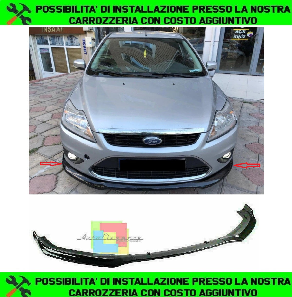 LIP SPOILER / LAMA / SPOILER ANTERIORE FORD FOCUS MK2