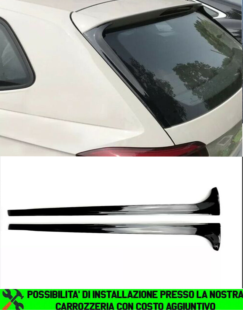 VW POLO AW1 2018+ SPOILER DEFLETTORI LUNOTTO POSTERIORE RLINE LOOK ABS