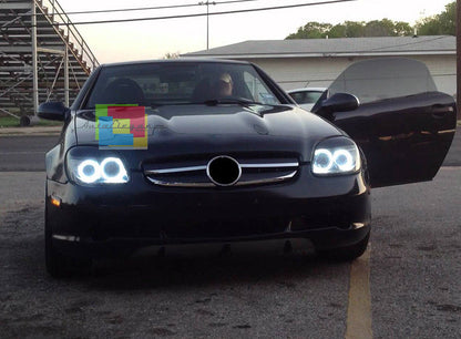 GRIGLIA ANTERIORE NERO / CROMATO MERCEDES SLK R170 96-04 CALANDRA AMG