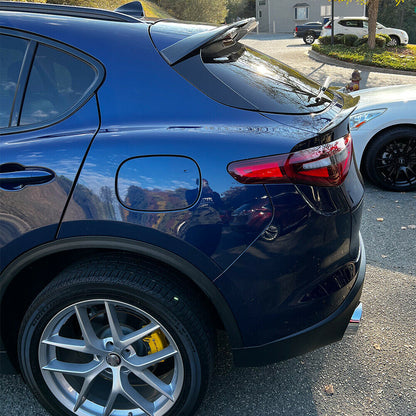 ALFA ROMEO STELVIO TRUNK SPOILER ABS GLOSSY BLACK ABS SPORTS HOOD