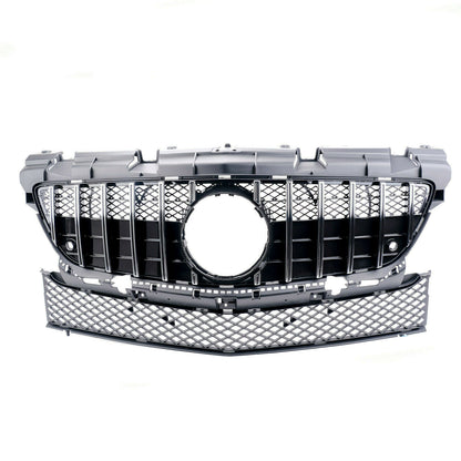 GRIGLIA ANTERIORE MERCEDES R172 SLK 2011-2015 MASCHERINA PROFILI SATINATI AMG