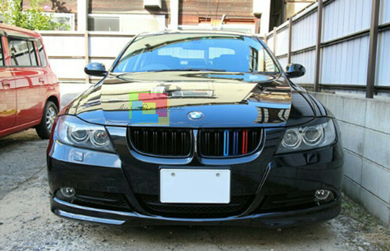BLACK M3 DOUBLE BLADE FRONT GRILLE BMW 3 SERIES E90 E91 2005-2008