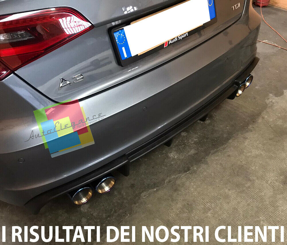 AUDI A3 8V SPORTBACK 2012-2015 DIFFUSORE POSTERIORE PARAURTI SLINE AUTOELEGANCERICAMBI