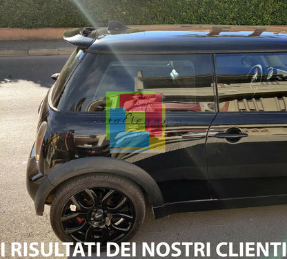 MINI COOPER R56 2005-2014 SPOILER POSTERIORE SUL TETTO SPORTIVO NERO LUCIDO 0154