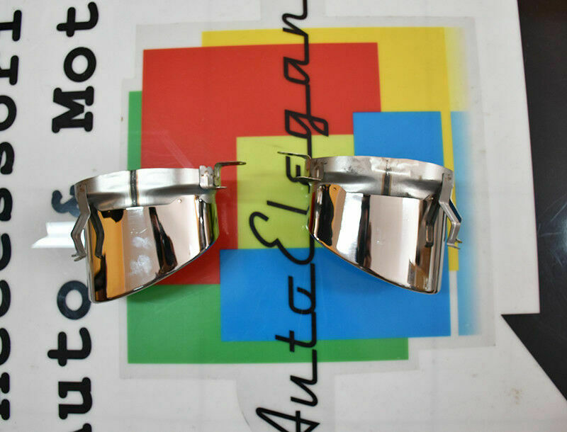 COPPIA TERMINALI DI SCARICO AUDI TT 8J OVALI ACCIAIO LOOK RSTT AUTOELEGANCERICAMBI
