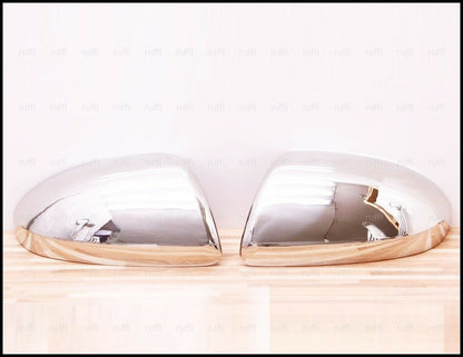 DACIA DUSTER II DAL 2018+ CALOTTE SPECCHIO ADESIVE CROMATE 3M ACCIAIO INOX AUTOELEGANCERICAMBI