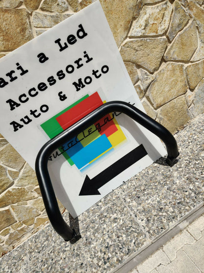 BULL BAR NERO ADATTO A FORD RANGER TK 2015+ SOTTO PARAURTI ANTERIORE AUTOELEGANCERICAMBI