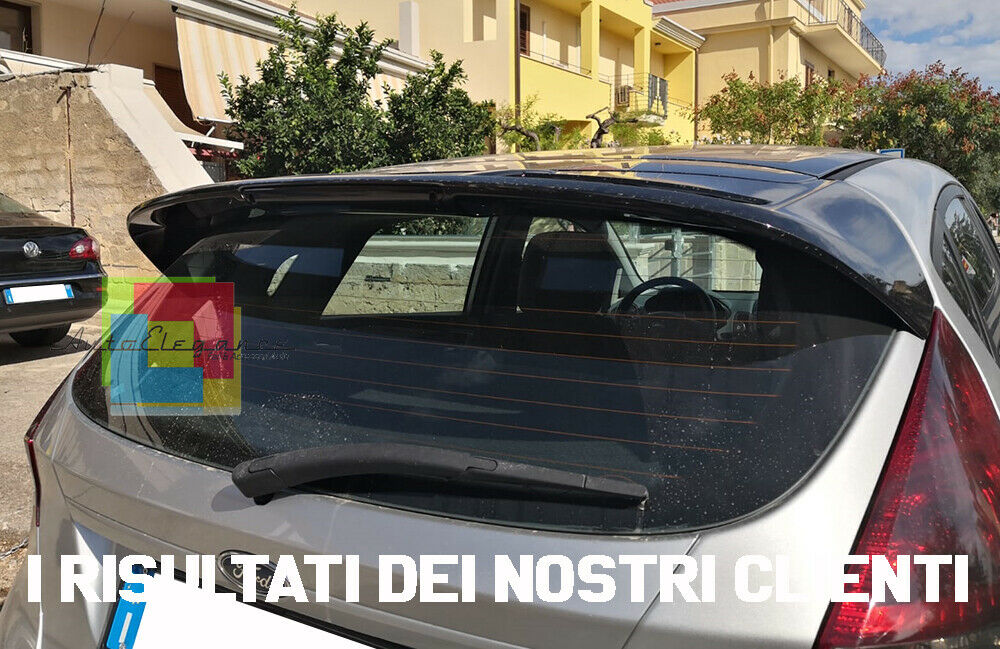 FORD FIESTA VI MK7 2008-2017 REAR ROOF SPOILER ABS GLOSS BLACK ST