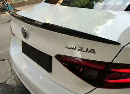 ALFA ROMEO GIULIA 2015+ FAST DESIGN HOOD SPOILER IN GLOSSY BLACK ABS