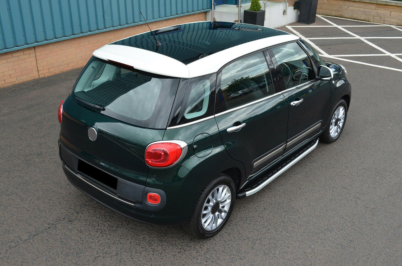 PEDANE LATERALI PER FIAT 500L 2012 IN POI SOTTO PORTA ANTISCIVOLO