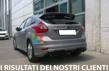 SPOILER POSTERIORE SUL TETTO FORD FOCUS MK3 5 PORTE LOOK ST TERZO STOP LED ABS