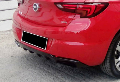 OPEL ASTRA K 2015-2018 REAR DIFFUSER ABS BLACK OPC UNDER LEFT BUMPER