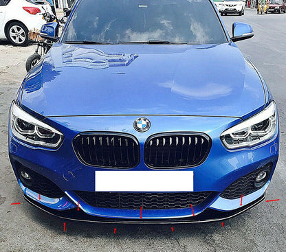 BMW 1 SERIES F20 F21 2015-2018 FRONT BUMPER SPOILER LIP SPLITTER ABS