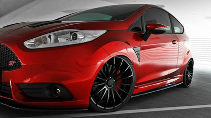 FORD FIESTA MK7 VI 2008+ SPLITTER UNDER SIDE SKIRTS ABS GLOSS BLACK 0070