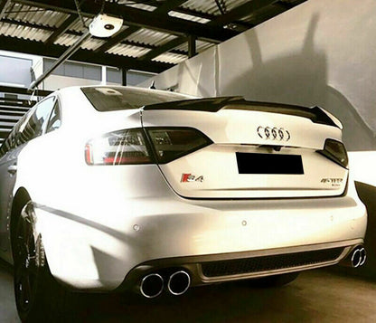 SPOILER LOOK RS4 POSTERIORE COFANO PER AUDI A4 B8 8K BERLINA 0103