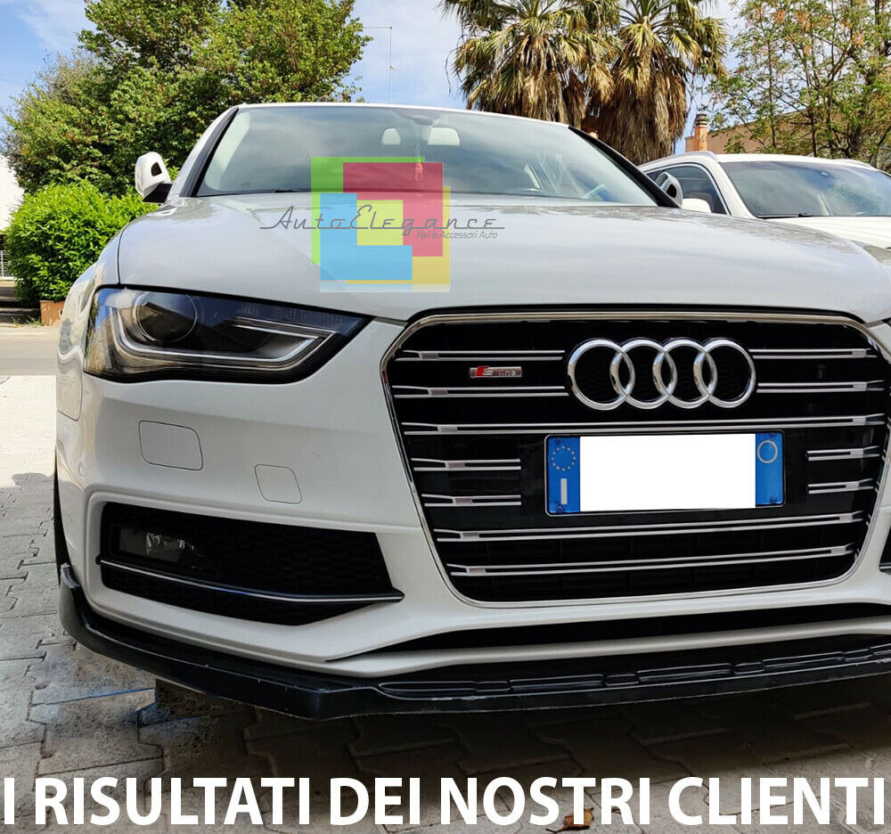 AUDI A4 B8 2012-2015 facelift SPLITTER SPOILER SOTTO PARAURTI ANTERIORE IN ABS AUTOELEGANCERICAMBI