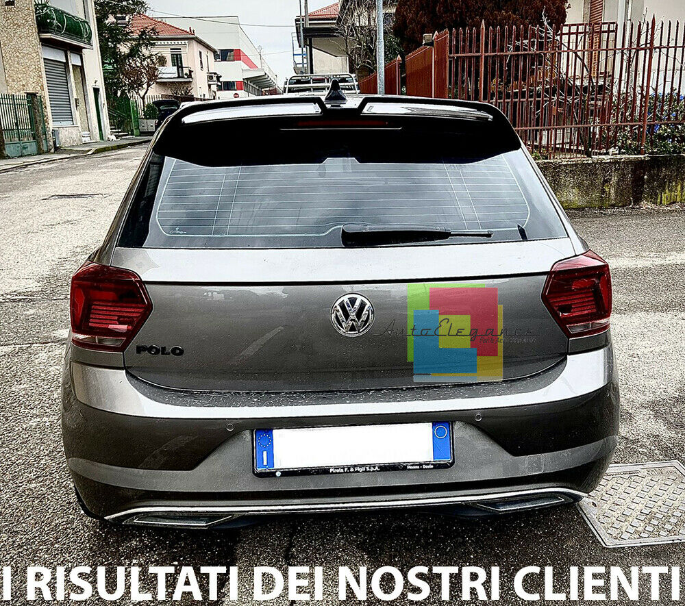 SPOILER POSTERIORE SUL TETTO PER VW POLO AW1 2017+ ABS / PLASTIC ALETTONE