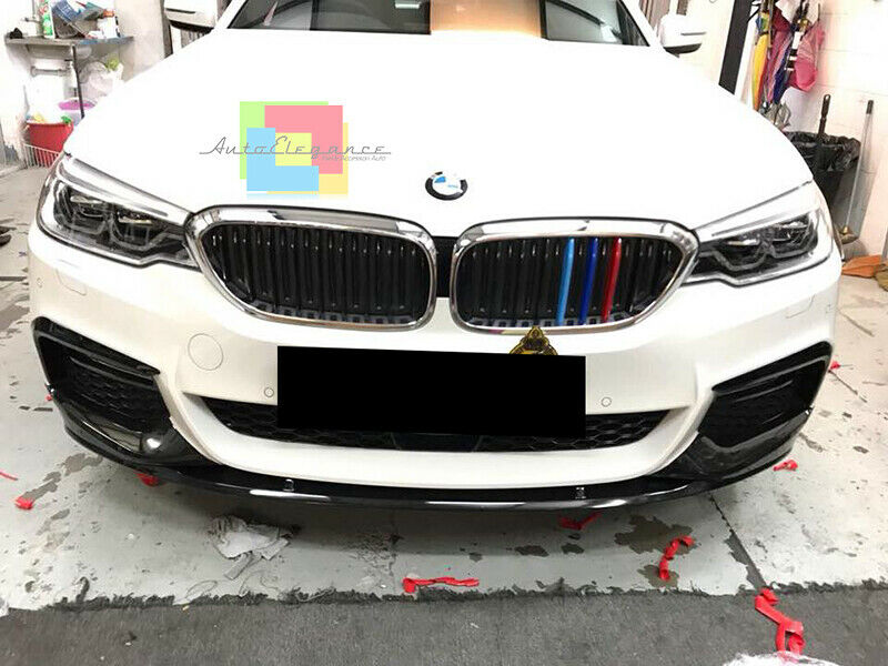 BMW SERIE 5 G30 G31 SOTTO PARAURTI ANTERIORE SPOILER ABS M-SPORT NERO LUCIDO AUTOELEGANCERICAMBI