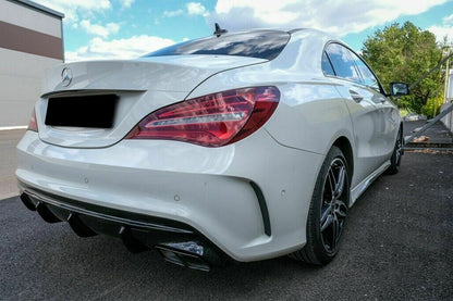 MERCEDES CLA W117 2013-2018 REAR DIFFUSER ABS AMG MUFFLERS A45