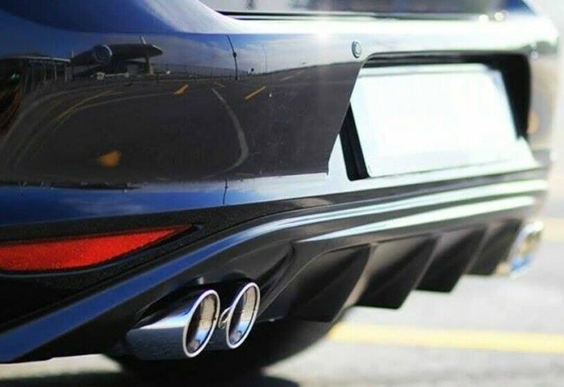 VW GOLF 7 VII 2012-2016 DIFFUSORE SOTTO PARAURTI POSTERIORE IN ABS NERO LUCIDO