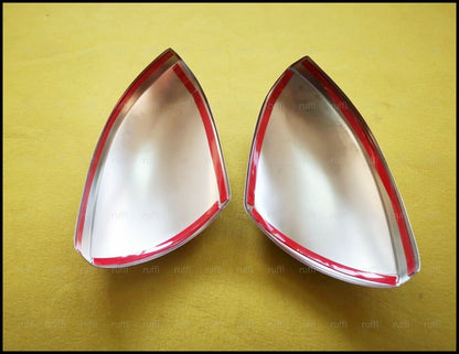 DACIA DUSTER II DAL 2018+ CALOTTE SPECCHIO ADESIVE CROMATE 3M ACCIAIO INOX AUTOELEGANCERICAMBI